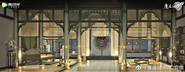 Обои картинки фото аниме, mo dao zu shi, лань, лин, цзинь, зал