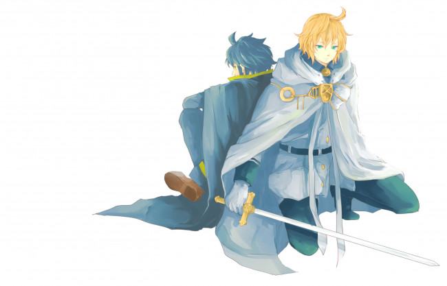 Обои картинки фото аниме, owari no seraph, последний, серафим