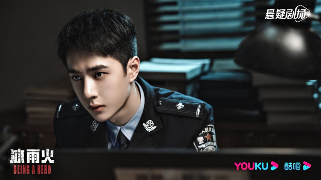 Обои картинки фото кино фильмы, being a hero, чэнь, юй, полицейский, форма