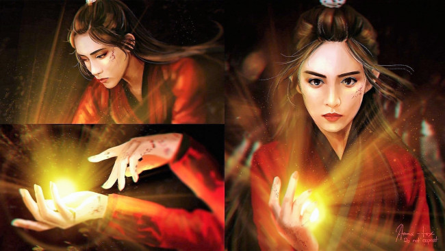 Обои картинки фото рисованное, кино,  мультфильмы, вэнь, цин, золотое, ядро