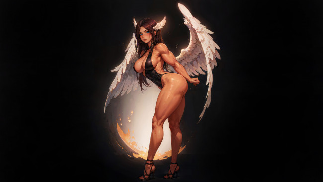 Обои картинки фото фэнтези, ангелы, нейросети, графика, нейроарт, ai, art, нейронные, сети, рисунки, нейро, искусство