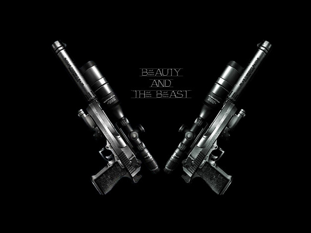 Обои картинки фото оружие, пистолеты, глушителемглушители