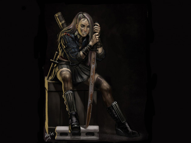 Обои картинки фото aly, fell, фэнтези, девушки