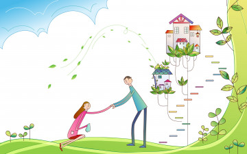 обоя векторная, графика