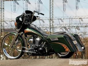Картинка 2009 harley davidson street glide мотоциклы customs