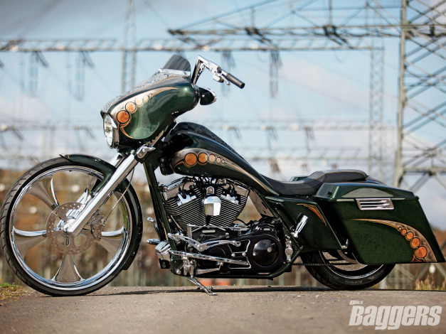 Обои картинки фото 2009, harley, davidson, street, glide, мотоциклы, customs