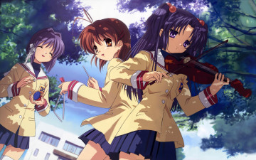 Картинка аниме clannad девушки