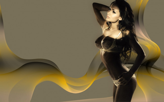 Обои картинки фото Krystal Forscutt, девушки, , , лента, девушка, ню