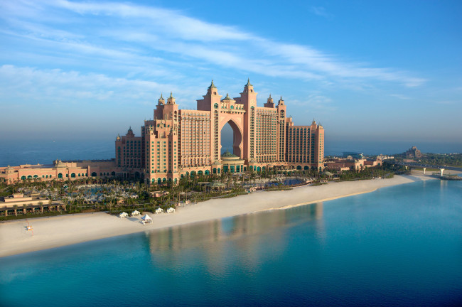Обои картинки фото atlantis, the, palm, dubai, города, дубаи, оаэ, hotel