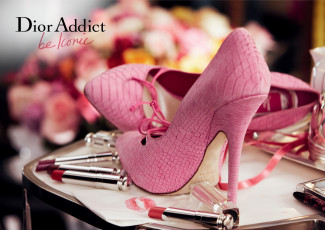 Картинка бренды dior туфли помада
