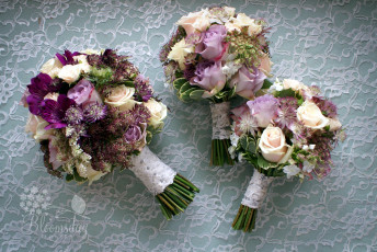 Картинка цветы букеты композиции розы астрантия альстромерия