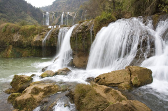 Картинка природа водопады горы река