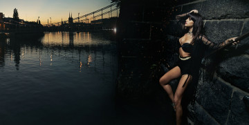 Картинка -Unsort+Брюнетки+Шатенки девушки unsort брюнетки шатенки мост река