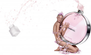 Картинка бренды chanel цветы духи ню девушка