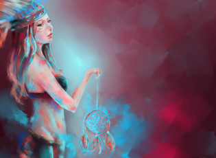 Картинка рисованные люди девушка лицо ресницы глаза взгляд рука краски