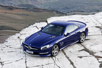 Картинка 2012 mercedes benz sl65 amg автомобили синий mercedes-benz