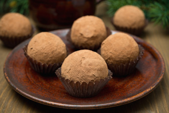 Картинка еда конфеты шоколад сладости трюфели