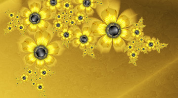 Картинка 3д графика flowers цветы лепестки