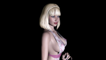 Картинка 3д графика people люди девушка взгляд