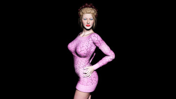 Картинка 3д графика people люди девушка взгляд