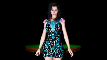 Картинка 3д графика people люди девушка взгляд