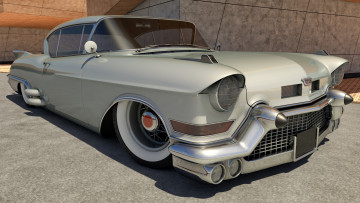 Картинка автомобили 3д cadillac 1957