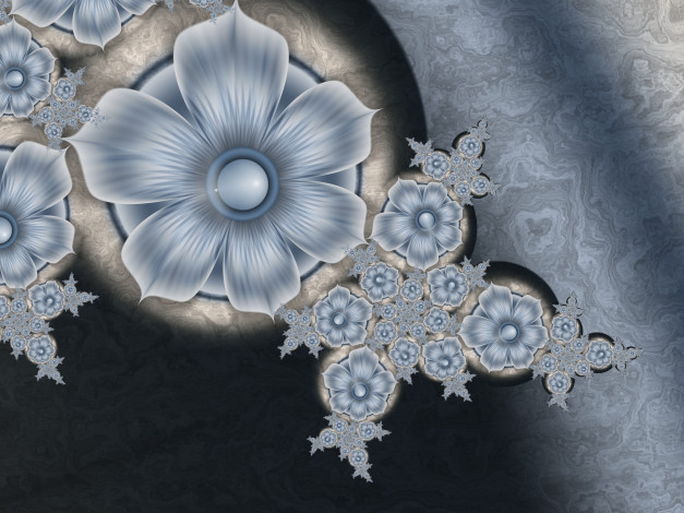 Обои картинки фото 3д, графика, flowers, цветы, лепестки