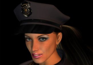 Картинка 3д+графика портрет+ portraits коп фон взгляд девушка