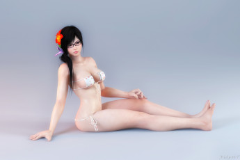 Картинка 3д+графика аниме+ anime фон взгляд девушка