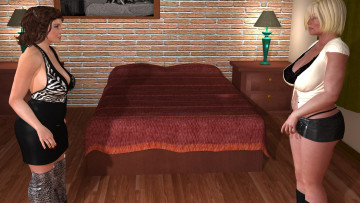 Картинка 3д+графика люди+ people девушки взгляд фон