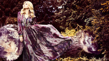 Картинка девушки марина+линчук ветер браслеты платье украшения красивая блондинка девушка марина линчук marina linchuk