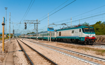 Картинка техника электровозы дорога железная состав локомотив рельсы