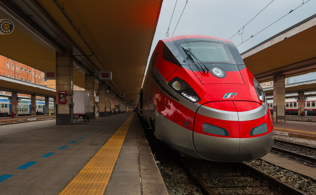 Обои картинки фото техника, поезда, состав, дорога, рельсы, локомотив, железная