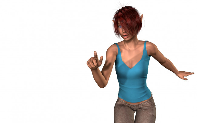 Обои картинки фото 3д графика, эльфы , elves, фон, взгляд, эльфийка