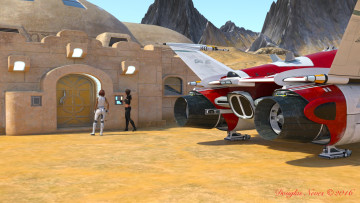 Картинка planet+x 3д+графика фантазия+ fantasy девушки взгляд фон