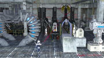 Картинка planet+x 3д+графика фантазия+ fantasy девушка взгляд фон