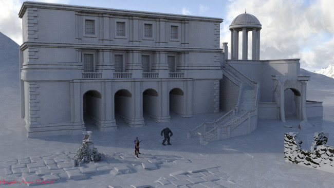 Обои картинки фото 3д графика, эльфы , elves, существо, эльфы, зима, снег