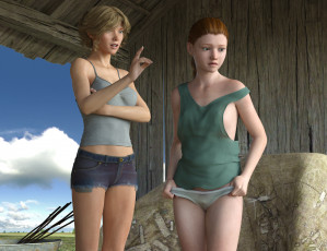 Картинка 3д+графика люди+ people фон взгляд девушки