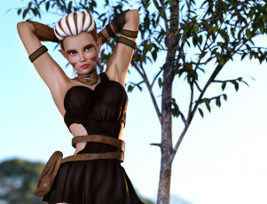 Картинка 3д+графика эльфы+ elves фон взгляд эльфийка