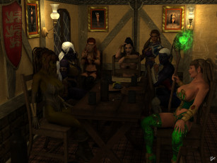 Картинка 3д+графика эльфы+ elves фон взгляд эльфийки