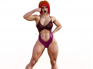 Картинка 3д+графика люди+ people фон взгляд девушка