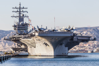 Картинка dwight+d +eisenhower корабли авианосцы +вертолётоносцы авианосец сша