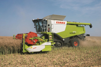 Картинка техника комбайны claas axion