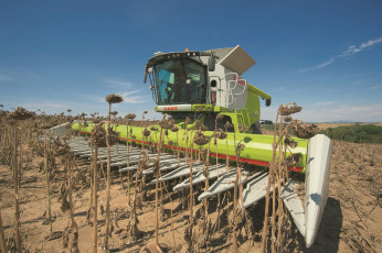 Картинка техника комбайны claas axion