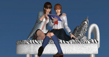 Картинка 3д+графика люди+ people взгляд девушки фон