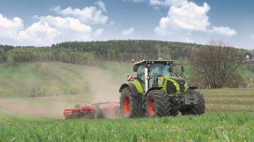 Картинка техника тракторы claas axion