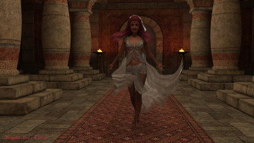 Картинка 3д+графика фантазия+ fantasy девушка взгляд фон