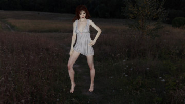 Картинка 3д+графика люди+ people девушка фон взгляд