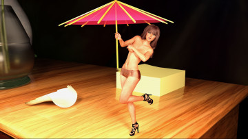 Картинка 3д+графика люди+ people девушка взгляд фон