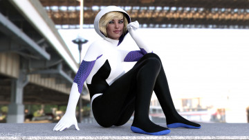 Картинка 3д+графика люди+ people девушка взгляд фон